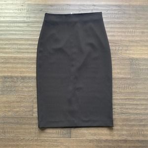 Zara Classic Black Pencil Skirt Size LG NWT